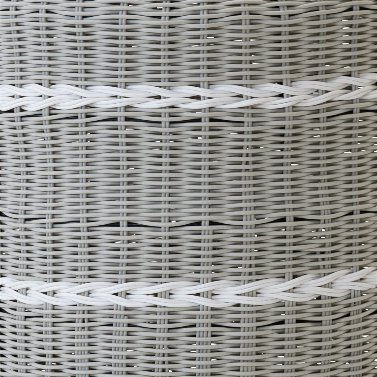 Lesli Living - Poef Saigon - Grijs - Ø41x40cm