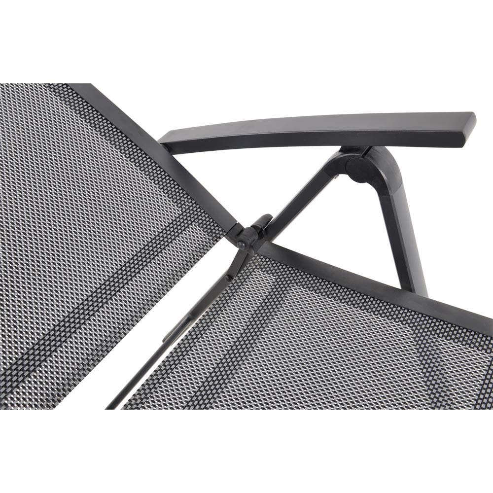 Lesli Living - Bistrostoel Hera - Antraciet - 61x67x113cm - Set van 2