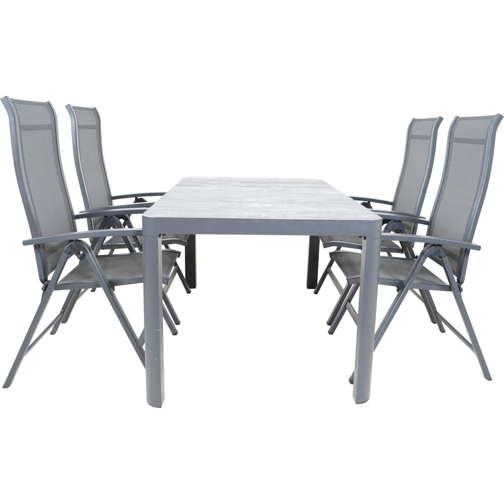 Lesli Living - Bistrostoel Hera - Antraciet - 61x67x113cm - Set van 2