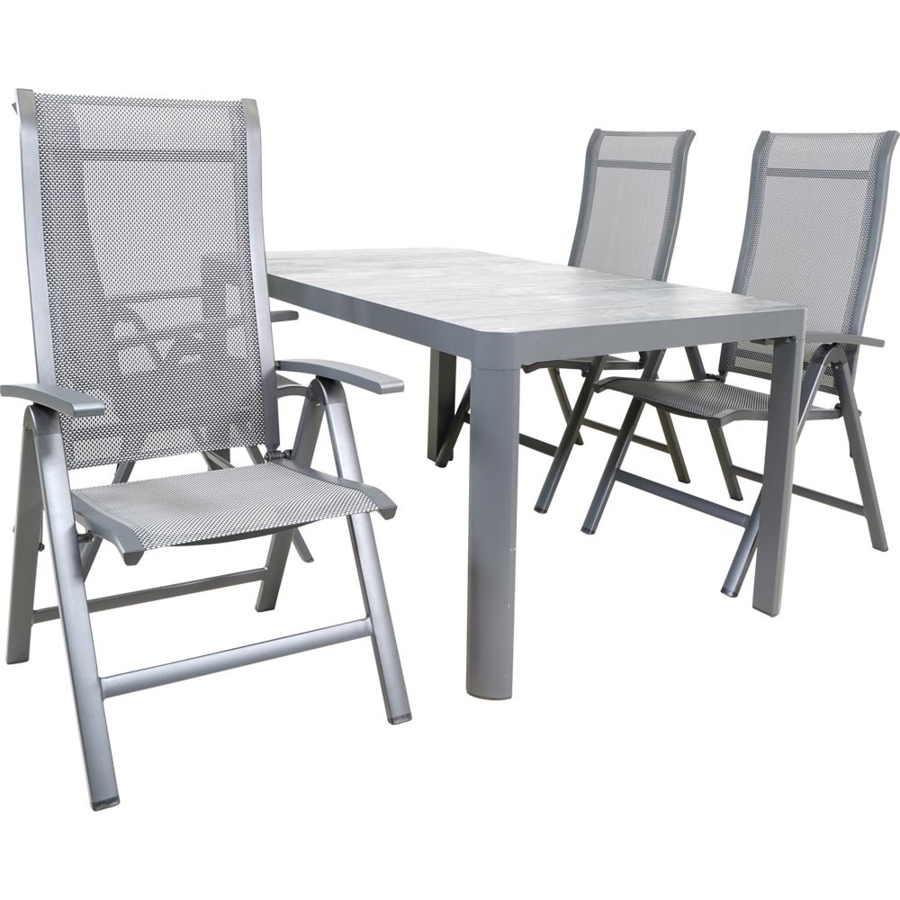 Lesli Living - Bistrostoel Hera - Antraciet - 61x67x113cm - Set van 2