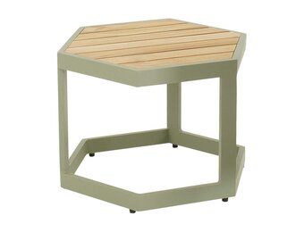 Lesli Living - Sidetable Esagono - Groen - 48x41,5x34cm