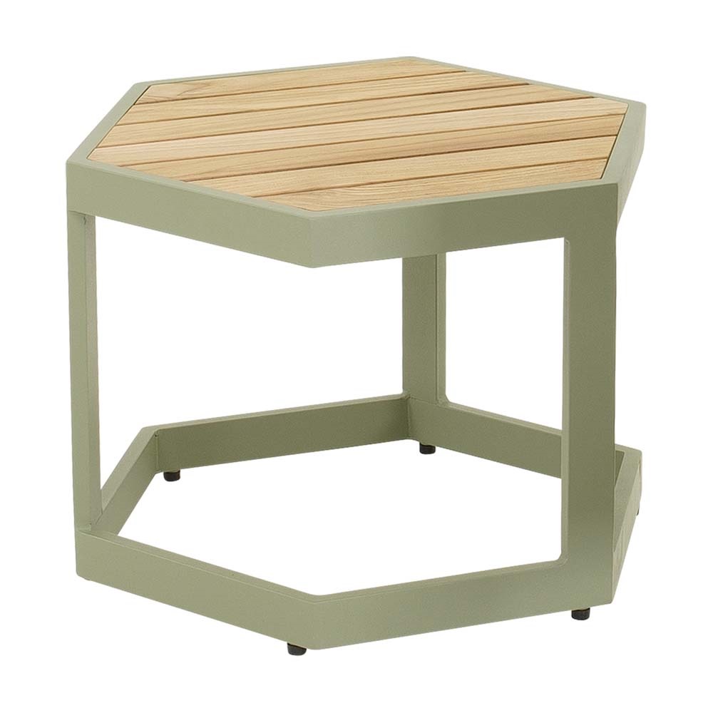 Lesli Living - Sidetable Esagono - Groen - 48x41,5x34cm