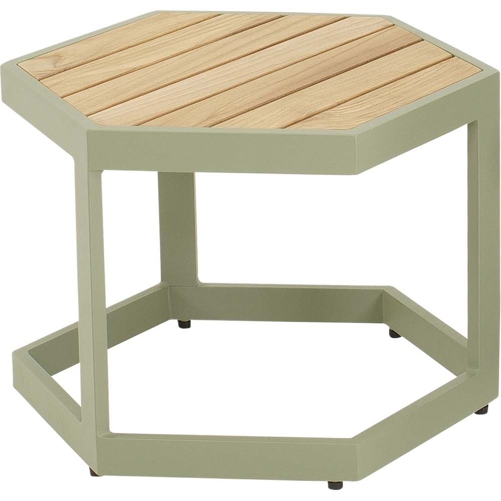 Lesli Living - Sidetable Esagono - Groen - 48x41,5x34cm