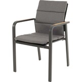 Lesli Living - Bistrostoel Sorapa - Grijs - 55x61x86,5cm - Set van 4