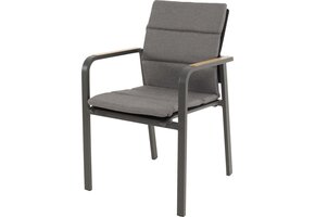 Lesli Living - Bistrostoel Sorapa - Grijs - 55x61x86,5cm