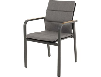 Lesli Living - Bistrostoel Sorapa - Grijs - 55x61x86,5cm