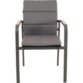 Lesli Living - Bistrostoel Sorapa - Grijs - 55x61x86,5cm - Set van 4