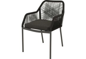 Lesli Living - Bistrostoel Akita - Zwart - 56x62x81cm