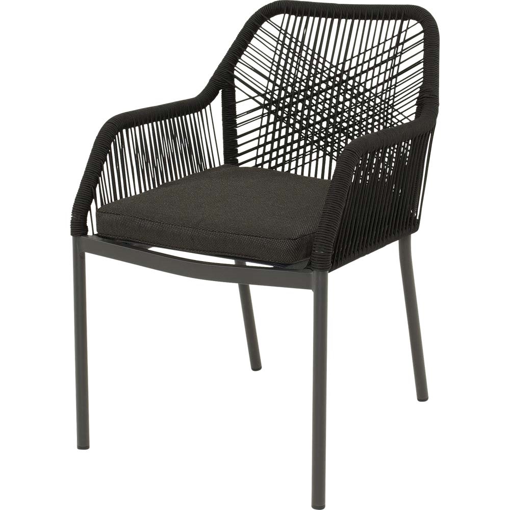 Lesli Living - Bistrostoel Akita - Zwart - 56x62x81cm