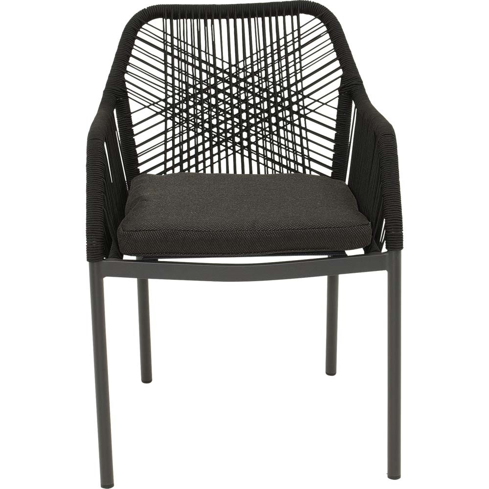 Lesli Living - Bistrostoel Akita - Zwart - 56x62x81cm