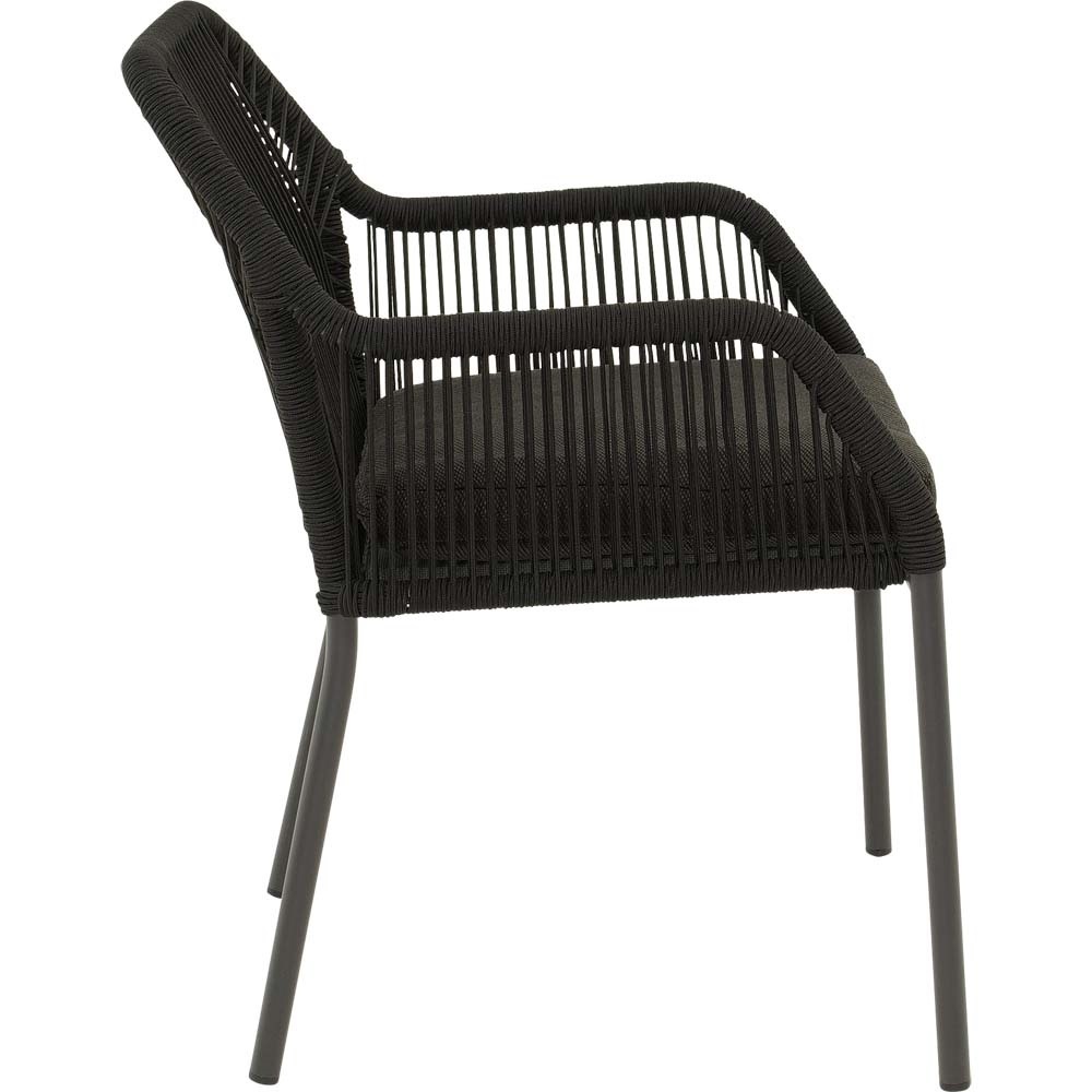 Lesli Living - Bistrostoel Akita - Zwart - 56x62x81cm