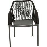 Lesli Living - Bistrostoel Akita - Zwart - 56x62x81cm