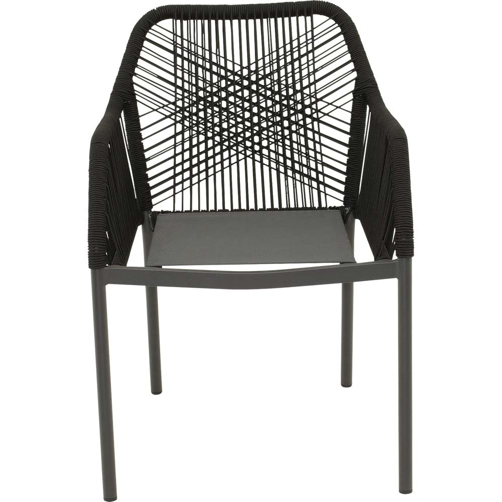 Lesli Living - Bistrostoel Akita - Zwart - 56x62x81cm