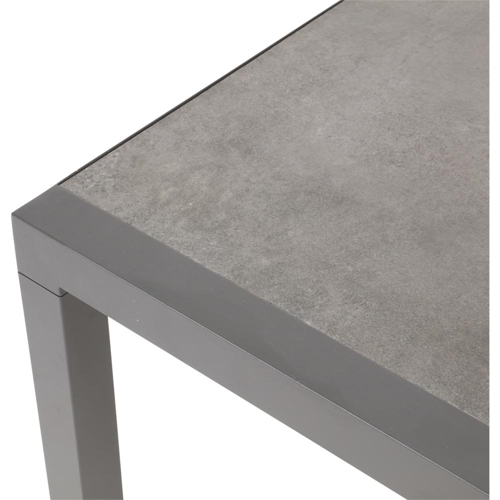Lesli Living - Tuintafel Down - Grijs - 120x70x43cm