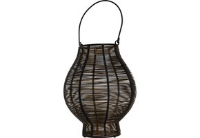 Lesli Living - Lantaarn Livia - Zwart - Ø28x34cm