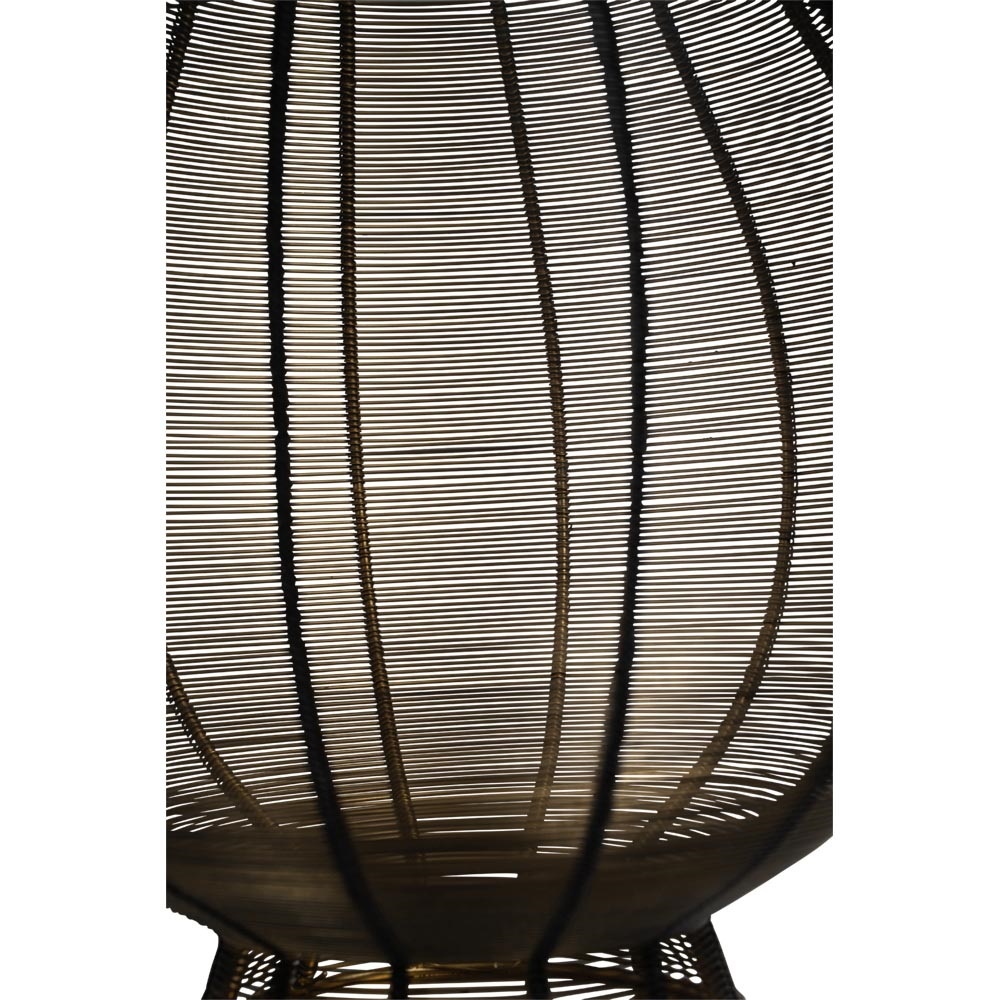 Lesli Living - Lantaarn Livia - Zwart - Ø28x34cm