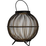 Lesli Living - Lantaarn Nora - Zwart - Ø21x22cm