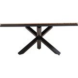 Lesli Living - Tuintafel Lontano - Zwart - 170x170x74cm
