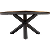 Lesli Living - Tuintafel Lontano - Zwart - 170x170x74cm