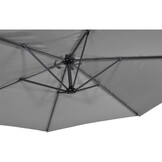 Lesli Living - Push-up parasol Gemini - Grijs - Ø300cm