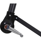 Lesli Living - Push-up parasol Gemini - Grijs - Ø300cm