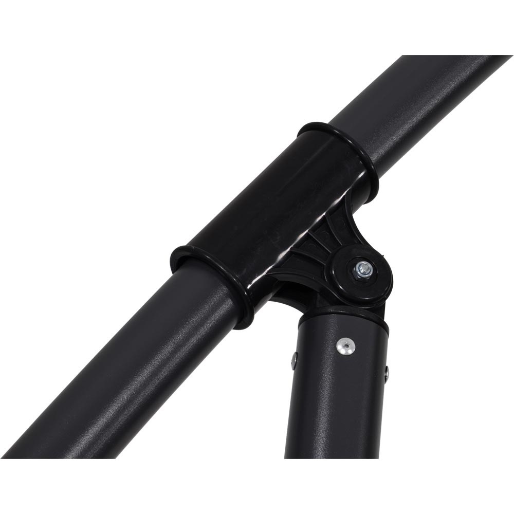 Lesli Living - Push-up parasol Gemini - Grijs - Ø300cm