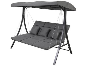 Lesli Living - Loveseat Madeira - Zwart - 200x114,5x168cm