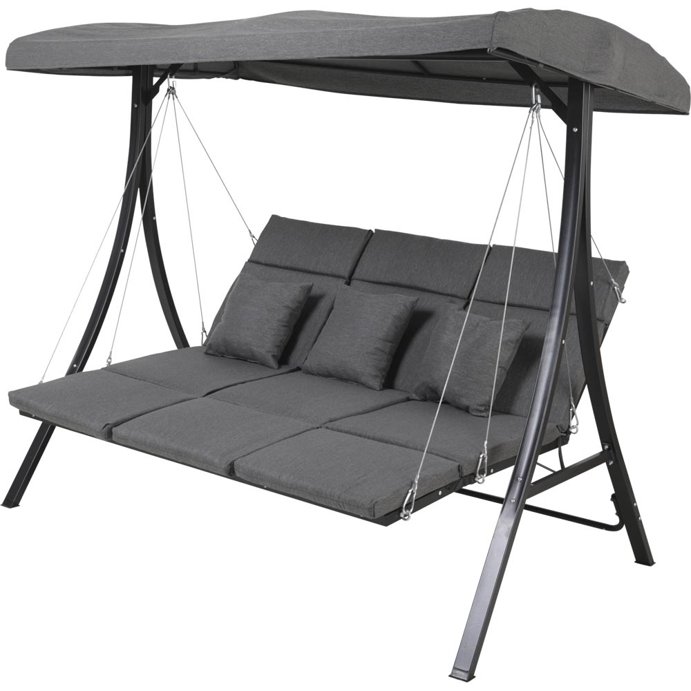 Lesli Living - Loveseat Madeira - Zwart - 200x114,5x168cm