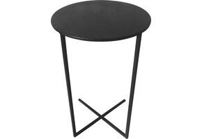 Lesli Living - Tuintafel Xavi - Zwart - Ø35x60cm