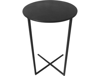 Lesli Living - Tuintafel Xavi - Zwart - Ø35x60cm