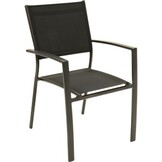 Lesli Living - Bistrostoel Prego - Antraciet - 58x56x88cm