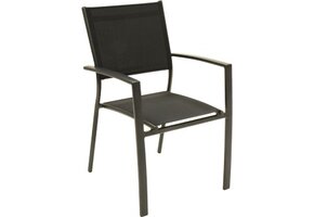 Lesli Living - Bistrostoel Prego - Antraciet - 58x56x88cm