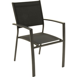 Lesli Living - Bistrostoel Prego - Antraciet - 58x56x88cm