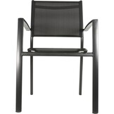 Lesli Living - Bistrostoel Prego - Antraciet - 58x56x88cm