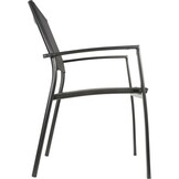 Lesli Living - Bistrostoel Prego - Antraciet - 58x56x88cm