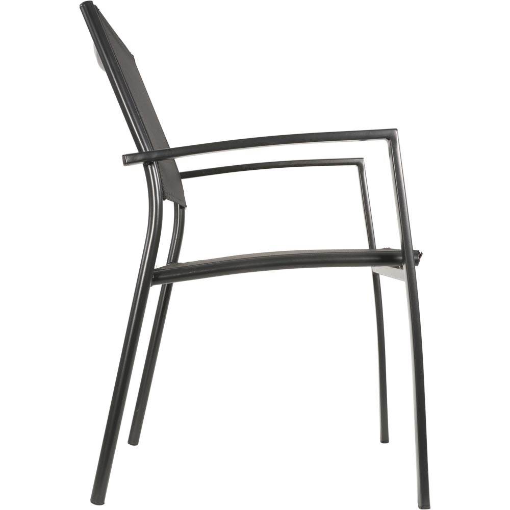 Lesli Living - Bistrostoel Prego - Antraciet - 58x56x88cm