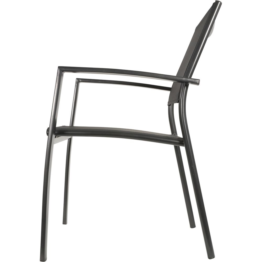 Lesli Living - Bistrostoel Prego - Antraciet - 58x56x88cm