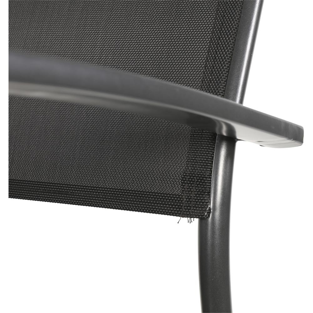 Lesli Living - Bistrostoel Prego - Antraciet - 58x56x88cm