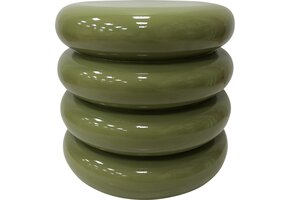 Lesli Living - Tuintafel Talum - Groen - Ø40x40,5cm