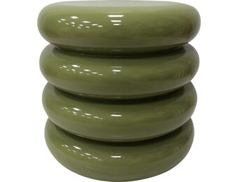 Lesli Living - Tuintafel Talum - Groen - Ø40x40,5cm