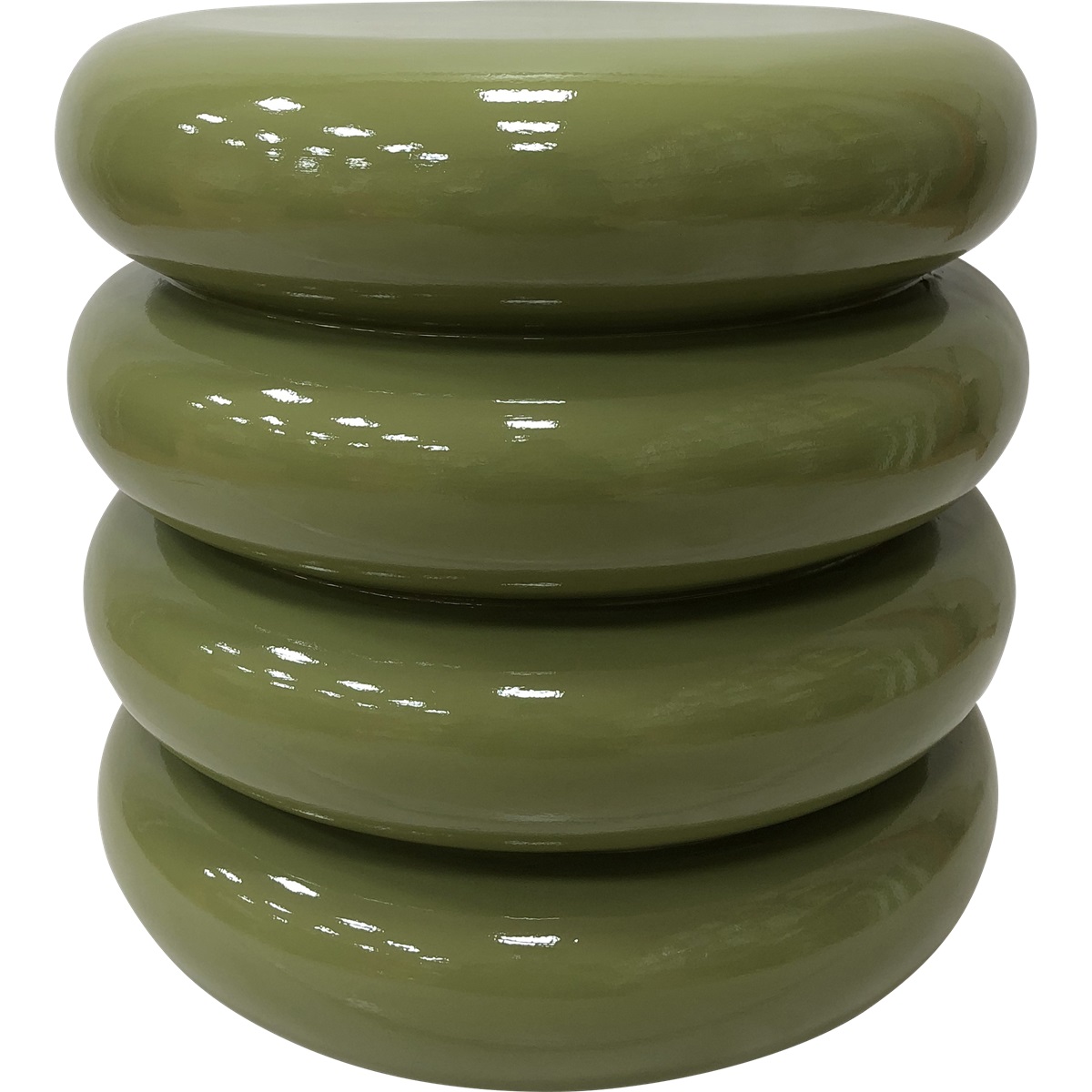 Lesli Living - Tuintafel Talum - Groen - Ø40x40,5cm