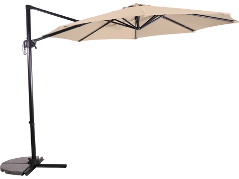 Lesli Living - Push-up parasol Libra - Beige - Ø300cm