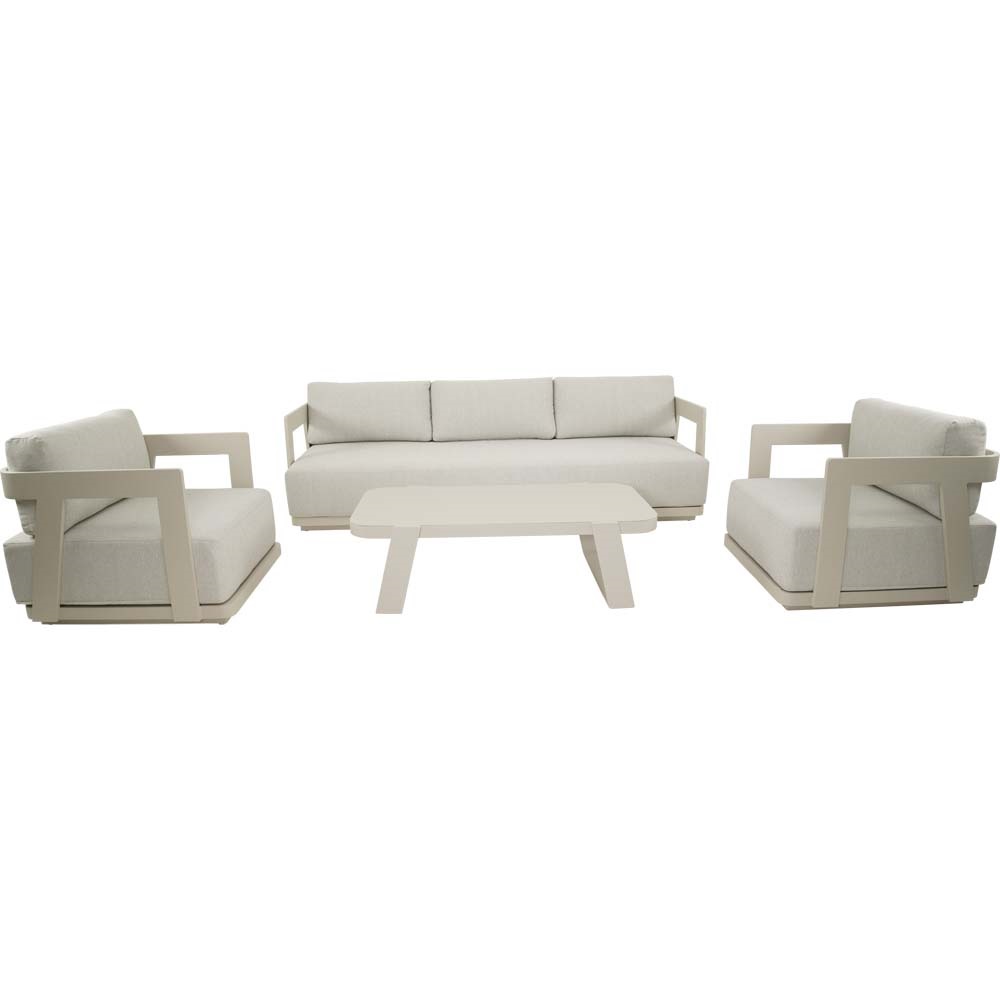 Lesli Living - Loungebank Makai - Beige - 229x86,5x62,5cm