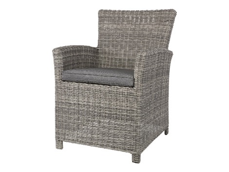 Lesli Living - Bistrostoel Tropez - Grijs - 62x67x89cm - Set van 2