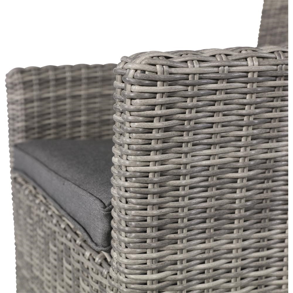 Lesli Living - Bistrostoel Tropez - Grijs - 62x67x89cm - Set van 2