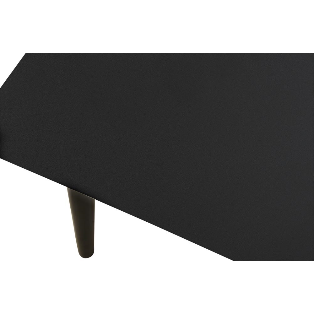 Lesli Living - Tuintafel Crest - Zwart - 180x90x75cm