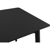 Lesli Living - Tuintafel Crest - Zwart - 180x90x75cm
