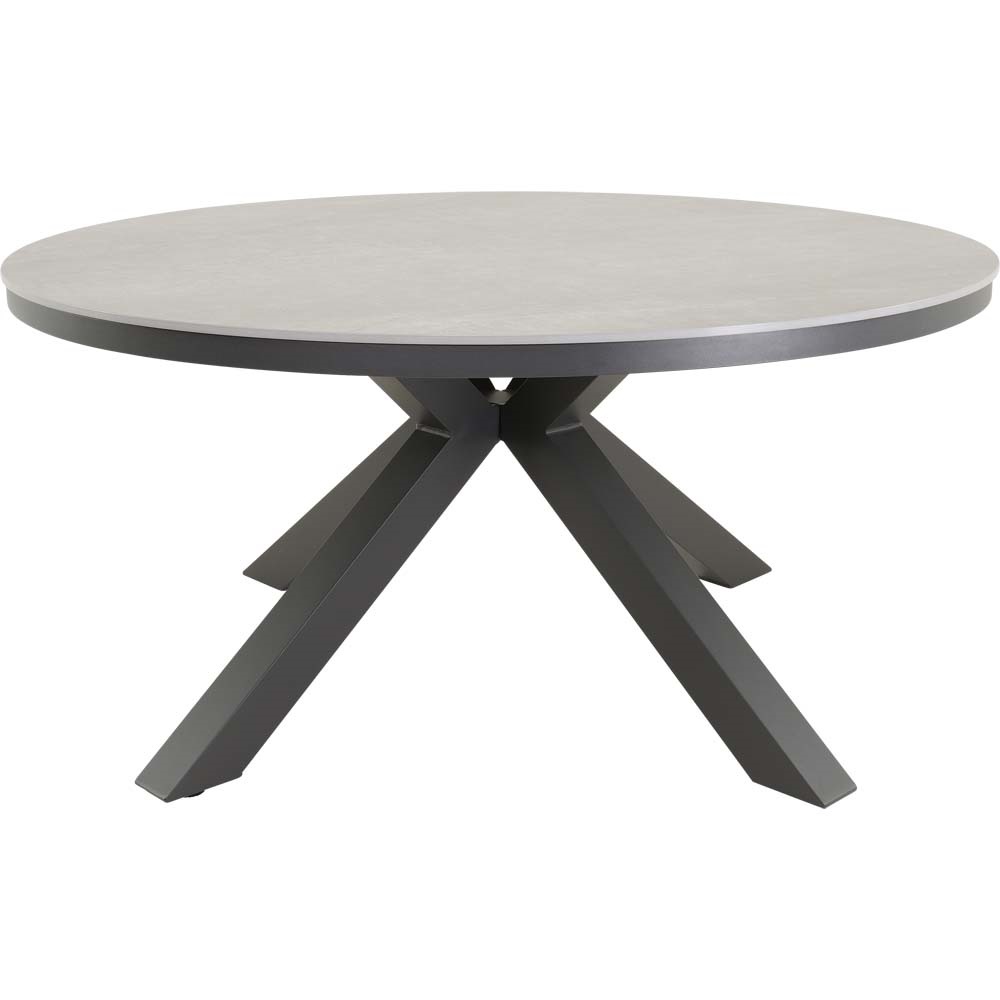 Lesli Living - Tuintafel Davos - Grijs - Ø158cm
