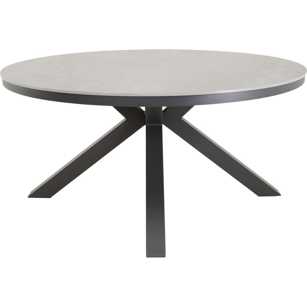 Lesli Living - Tuintafel Davos - Grijs - Ø158cm