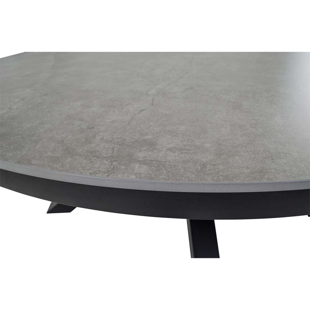 Lesli Living - Tuintafel Davos - Grijs - Ø158cm